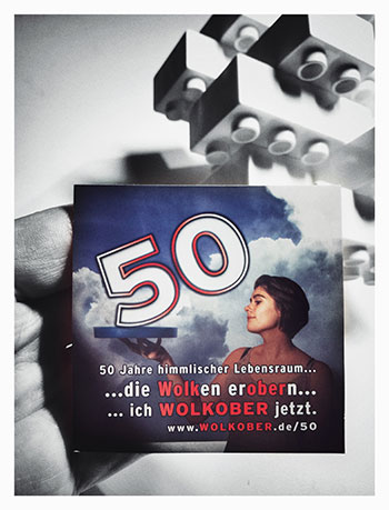 Aufkleber 50 Jahre Wolkober